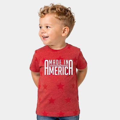 The Juniper Shop - Made America Rounded Toddler Short Sleeve Star Tee