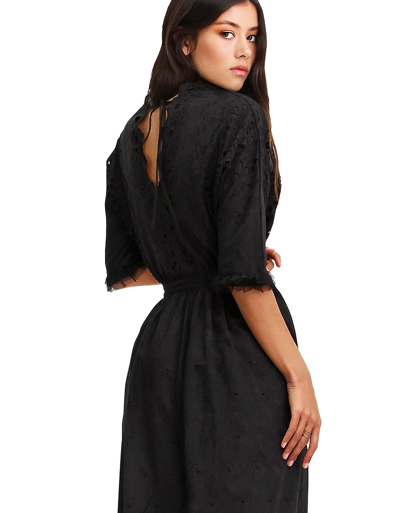 Belle & Bloom Womens All Eyes On Me Midi Dress