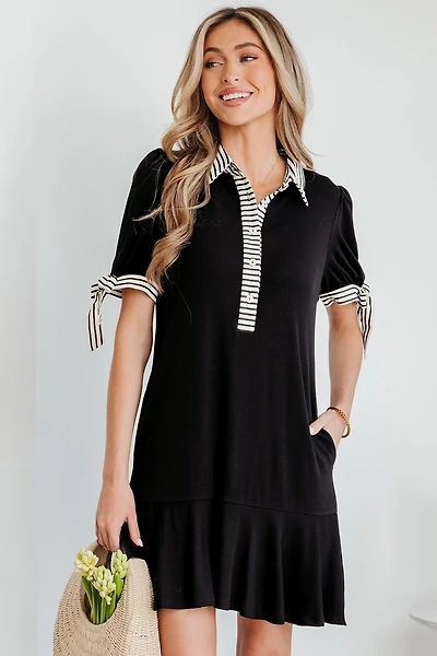 Threaded Pear Women's Mckenzie Sleeve Shift Mini Dress