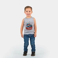 The Juniper Shop - Red, White & Cool Truck Eagle Toddler Graphic Tank
