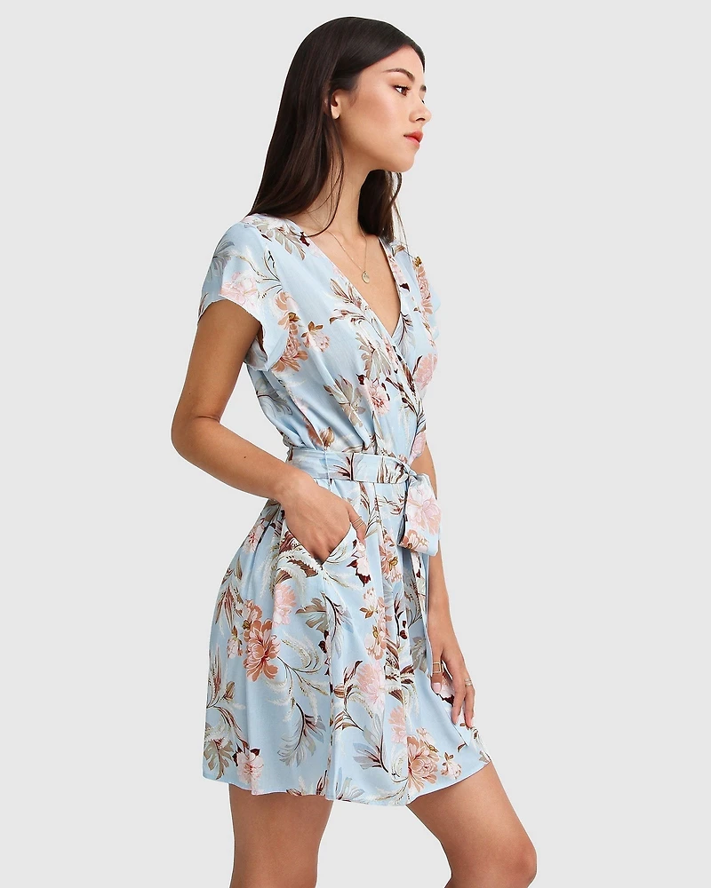 Belle & Bloom Womens I'm The Star Wrap Dress