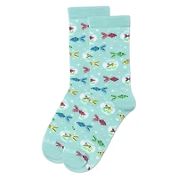 Memoi Kids Goldfish Rayon From Bamboo Crew Socks