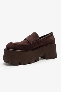 Prologue Shoes Womens Santia Chunky Platform Loafer