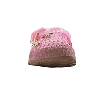 bebe Toddler Girl's Jelly Clogs with Back Strap and Buckle Detail