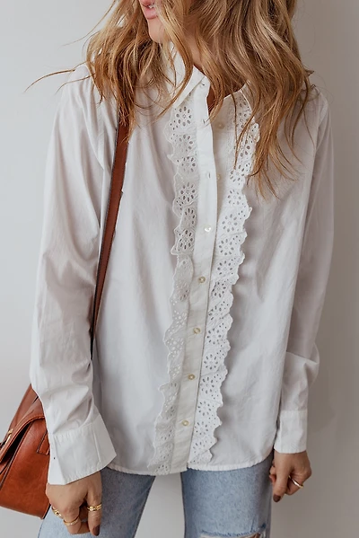 Threaded Pear Women's Zyla Turn Down Collar Shirt