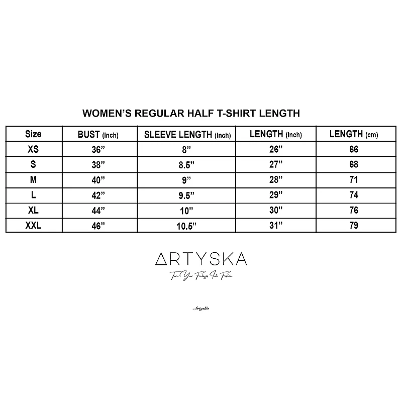 Artyska Women's Less Is More Graphic Crewneck Short Sleeve Casual T-Shirt