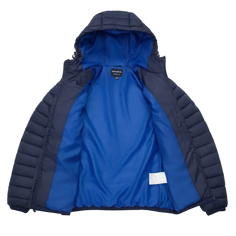 Rokka&Rolla Mens Lightweight Padded Puffer Jacket