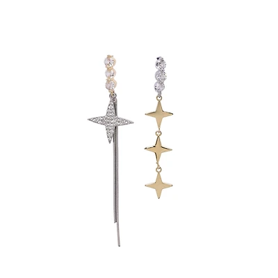 AGP PARIS Womens Starry Elegance Drop Earrings