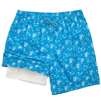 Rokka&Rolla Mens 7" Swim Trunks with Compression Liner