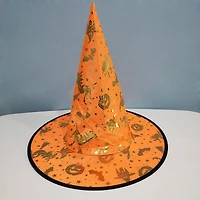 MyKids-USA Bronzed Witch Hat - Metallic Halloween Costume and Decoration