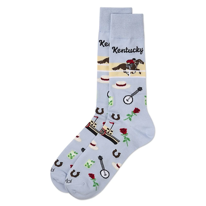 MeMoi Men's Kentucky Rayon From Bamboo Crew Socks