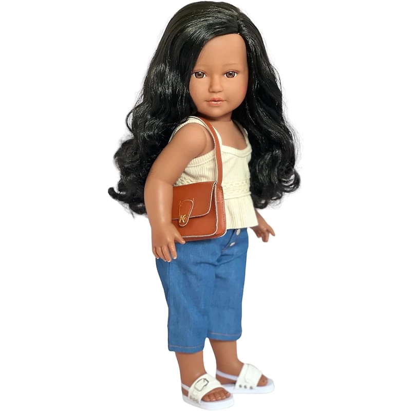 MBD® 18 Inch Doll Clothes- Denim Capri Summer Outfit Fits 18 Inch Kennedy and Friends Dolls