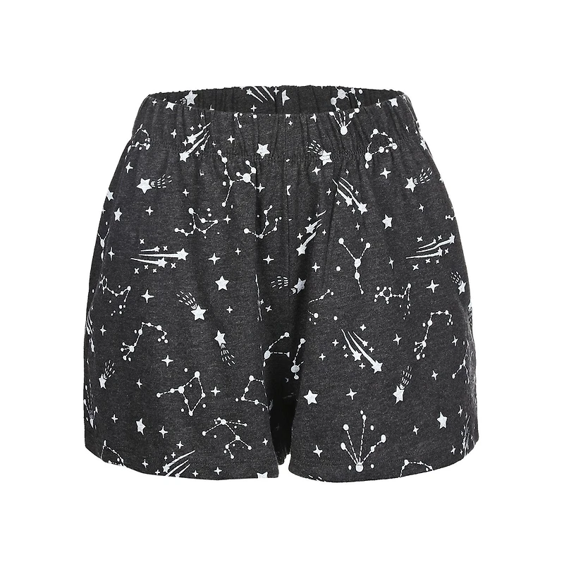 MeMoi Women's Aquarius Zodiac Sign PJ Short Set