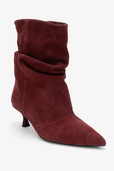 Forever & Always Womens Balei Leather Pointed Toe Boot