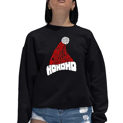 LA Pop Art All I Want For Christmas Is You - Women's Word Crewneck Sweatshirt