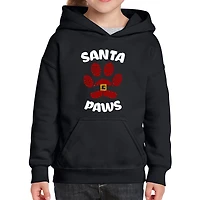 LA Pop Art Girls Word Hoodie - Santa Paws