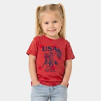 The Juniper Shop - USA Cowgirl Flag Toddler Short Sleeve Star Tee
