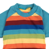 Leveret Dog Cotton Rainbow Striped Pajamas