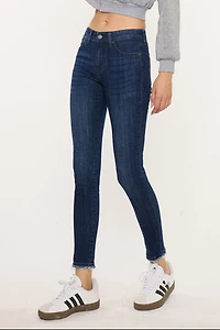 KanCan Women's Essentials Mid Rise Ankle Skinny Jeans Atlanna