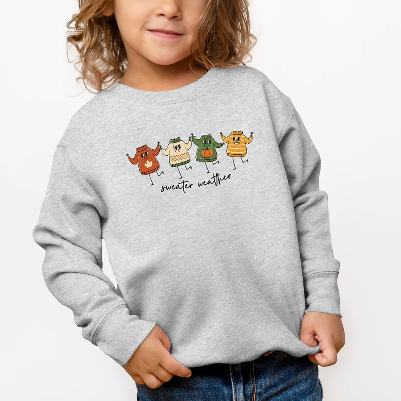 The Juniper Shop - Toddler Graphic Sweatshirt Sweater Weather Stick Figures