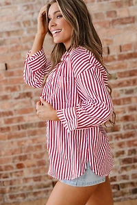 Threaded Pear Women's Mariah Side Slit Loose Shirt