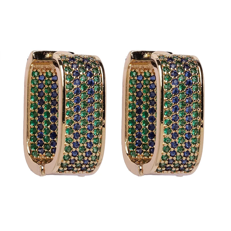 AGP PARIS Womens Golden Radiance Hoop Earrings