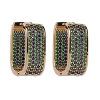AGP PARIS Womens Golden Radiance Hoop Earrings