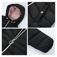 Rokka&Rolla Little & Big Kid Girls Lightweight Mid-Length Puffer Jacket