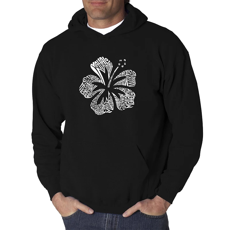 LA Pop Art Mahalo - Men's Word Hooded Sweatshirt