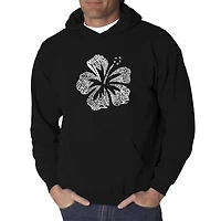 LA Pop Art Mahalo - Men's Word Hooded Sweatshirt