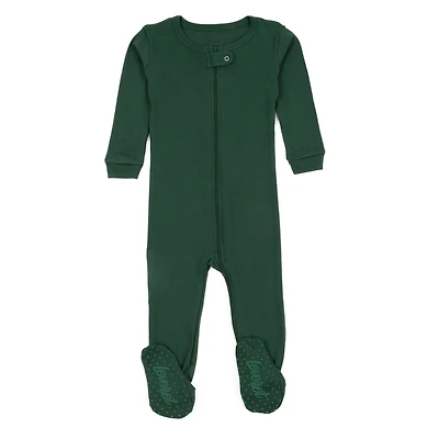 Leveret Baby Boho Solid Cotton Footed Pajamas