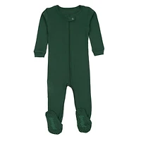 Leveret Baby Boho Solid Cotton Footed Pajamas