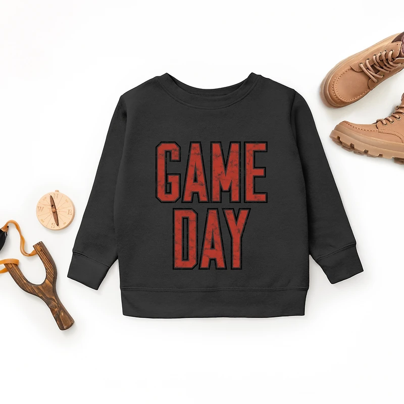 The Juniper Shop - Youth Graphic Sweatshirt Game Day Outlined Distressed