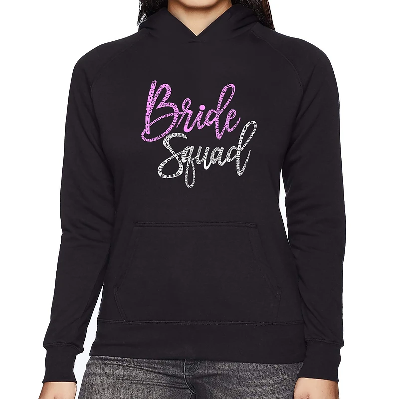 LA Pop Art Bride Squad - Women's Word Hooded Sweatshirt