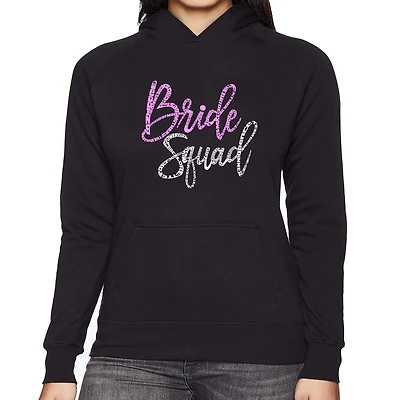 LA Pop Art Bride Squad - Women's Word Hooded Sweatshirt