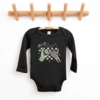 The Juniper Shop - Infant Long Sleeve Bodysuit Pinky Promise Skeleton