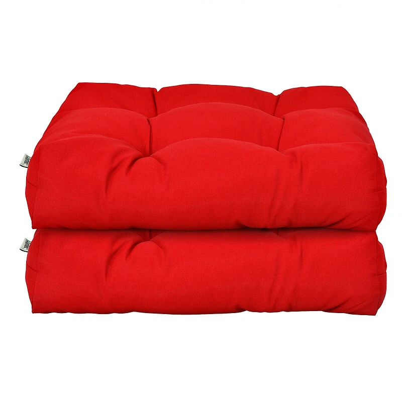 SlickBlue Square Patio Furniture Seat Cushions with Cotton Filling