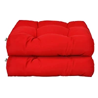 SlickBlue Square Patio Furniture Seat Cushions with Cotton Filling
