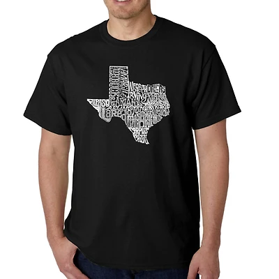 LA Pop Art Men's Word T-Shirt - The Great State of Texas