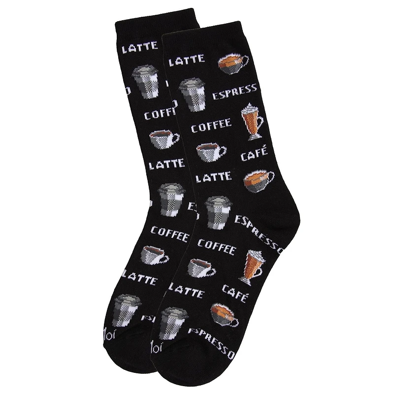 MeMoi Coffee Bamboo Blend Crew Socks