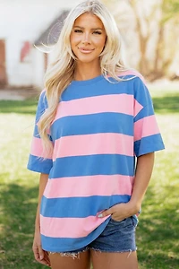 Threaded Pear Women's Royalty Block Oversize Tunic Tee