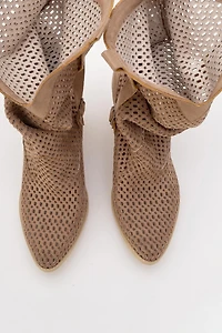 Prologue Shoes Womens Larry Western Cut-Out Summer Boots