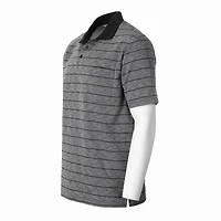 Gioberti Men's Regular Fit Yarn Dye Striped Short Sleeve Polo Shirt With Pocket