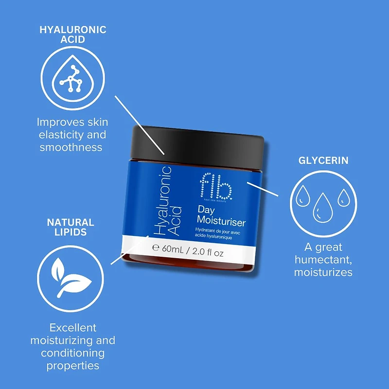 Feel Like Beauty Hyaluronic Acid Day Moisturiser 60ml