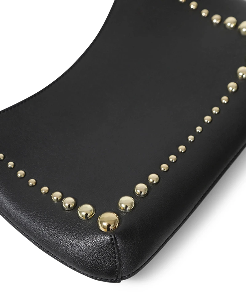 Belle & Bloom Womens Girls Like Us Studded Leather Shoulder Bag