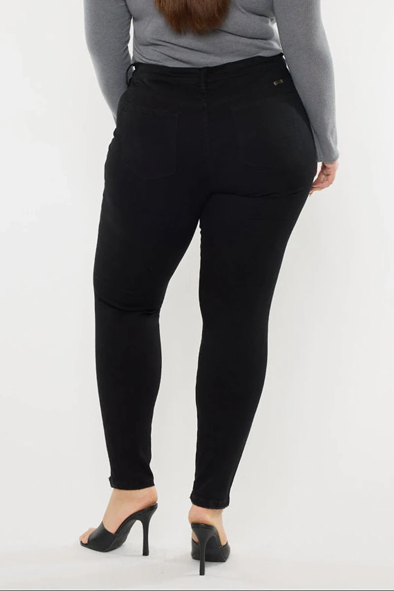 Kancan Women's Plus High Rise Ankle Skinny Jeans Jones