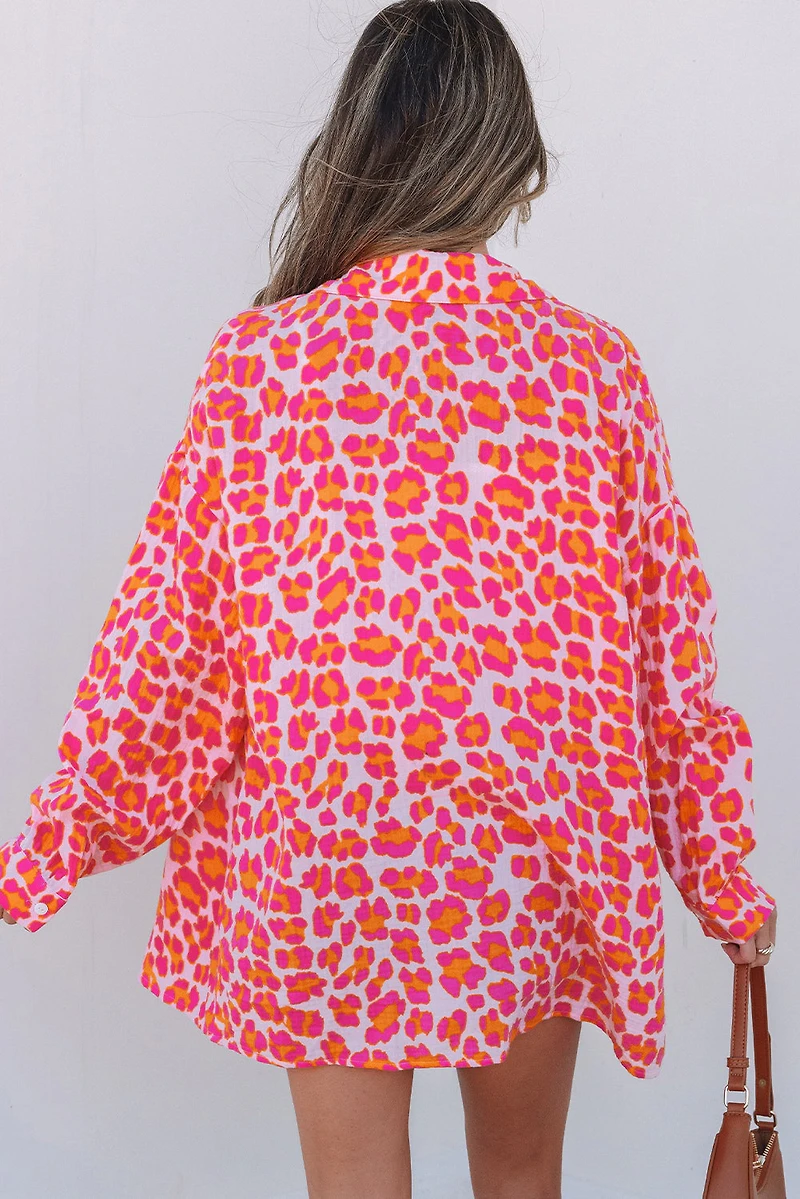 Threaded Pear Women's Harmoni Printed Up Loose Shirt