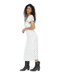Belle & Bloom Womens You I Polka Dot Midi Dress