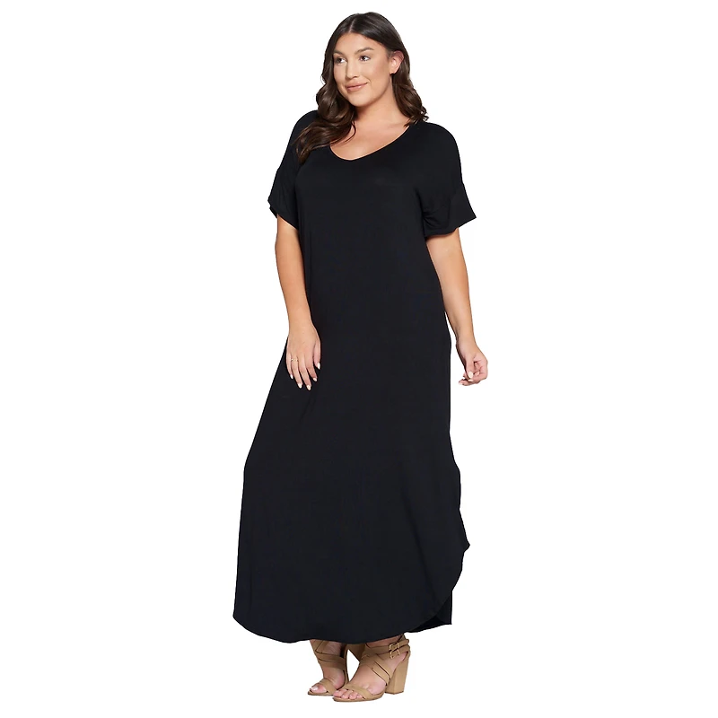 L I V D Women's Plus Scarlett Maxi Pocket Dress