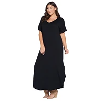 L I V D Women's Plus Scarlett Maxi Pocket Dress